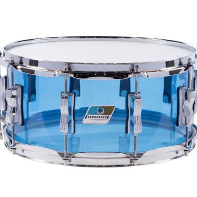 Ludwig Vistalite 6.5"x14" Snare Drum - Blue image 1
