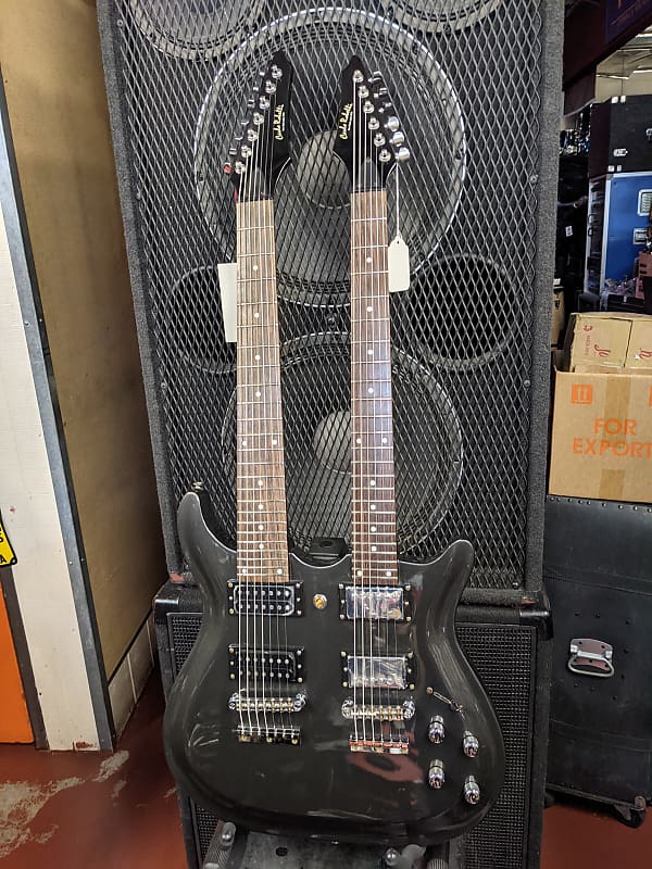 New Old Stock! Carlo Robelli Made In Korea Double Neck 6 String & 7 String Electric Guitar - Unique! image 1