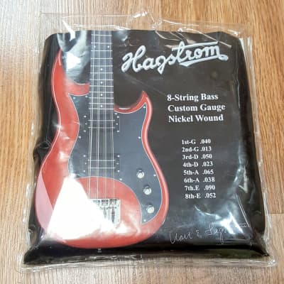 Hagstrom 8-String Bass Strings, Custom Gauge, Nickel Wound, model HBS-8 image 1