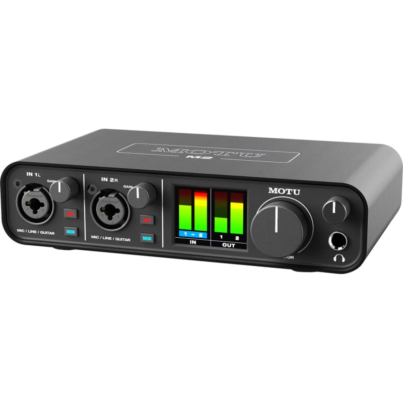 Mint MOTU M2 2-in / 2-out USB audio interface with studio-quality sound