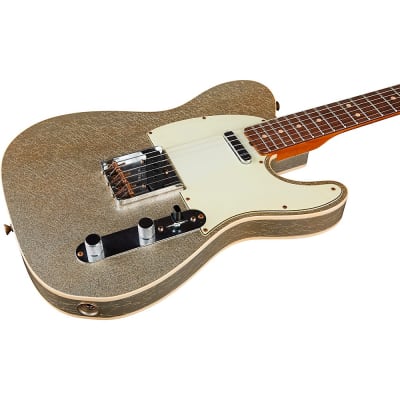 Fender Custom Shop Limited-Edition Platinum Anniversary '63 Telecaster Journeyman Relic Electric Guitar Aged Silver Sparkle image 5