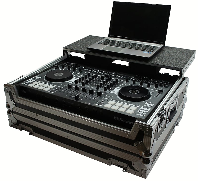 Harmony Audio HCDJ808LT Flight Glide Laptop Stand DJ Custom Case Compatible With Roland Dj 808
