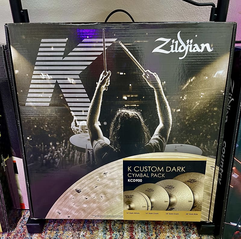 Zildjian KCD900 K Custom Dark Set 14/16/18/20" Cymbal Pack 2010, Traditional image 1