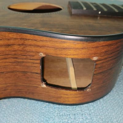 Hadean Acoustic Electric Left-Handed Bass Ukulele UKB-23L Body Project/Repair image 10