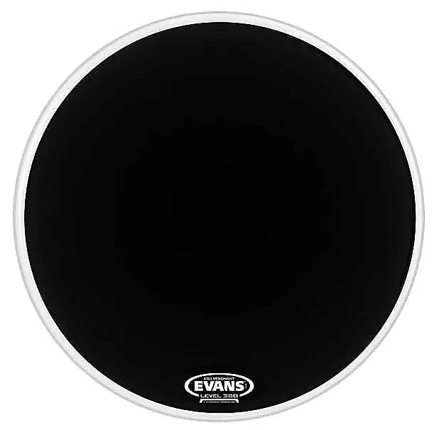 Evans BD22RB-NP EQ3 Resonant Black Bass Drum Head with No Port - 22" image 1