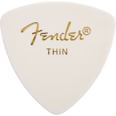 Fender 346 Classic Celluloid Guitar Picks - WHITE - THIN - 12-Pack (1 Dozen) image 3