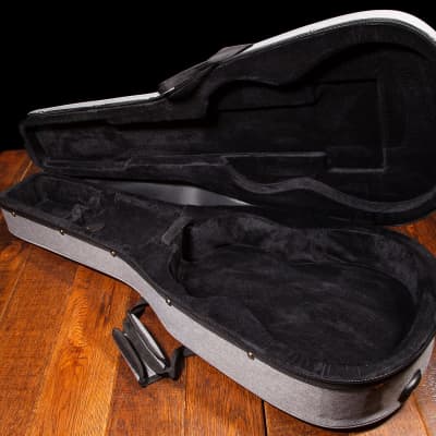 Lindo Acoustic Travel Guitar Eco Hard Case | Plush Lined with Storage Pockets | Sustainable and Eco-Friendly | Designed in The UK | Grey Fabric Finish (Guitar NOT Included) image 8