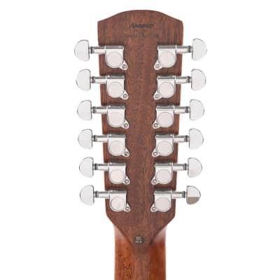 Alvarez AD60-12CE Artist Series Acoustic Guitar 12-String Natural Gloss image 7