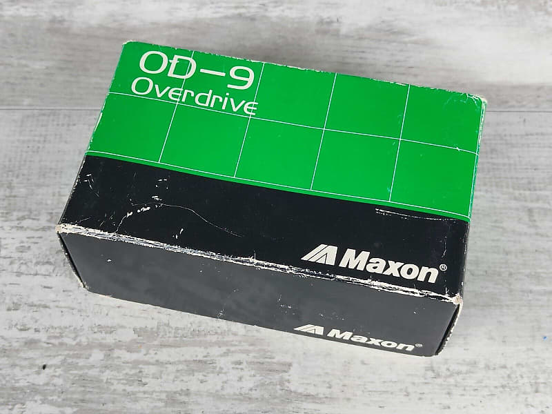 1981 Maxon OD-9 Tubescreamer Overdrive Pedal w/Box 1981 Maxon OD-9 Tubescreamer Overdrive Pedal w/Box