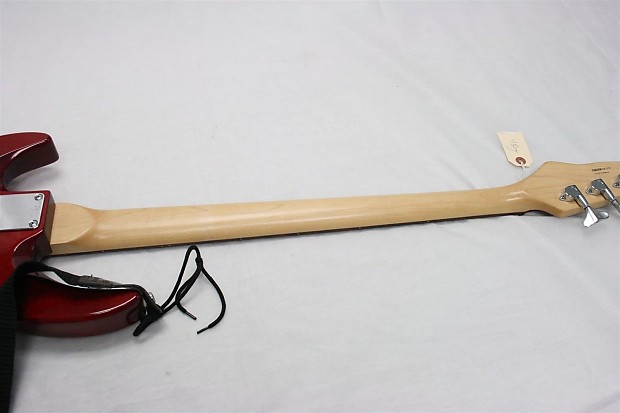 DeArmond Pilot 4-String Bass w/bag Transparent Red | Reverb