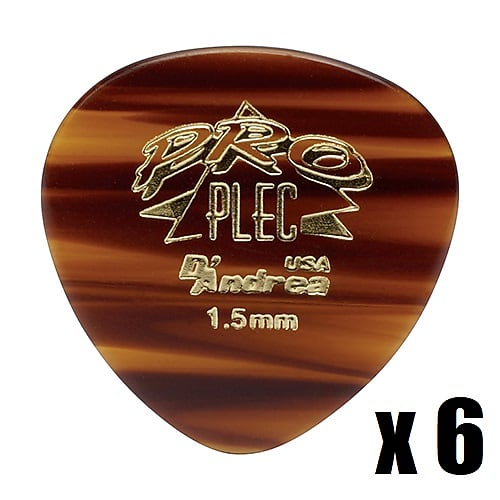 D’Andrea USA Pro Plec 385 Shape 1.5mm 6 Pick Pack image 1