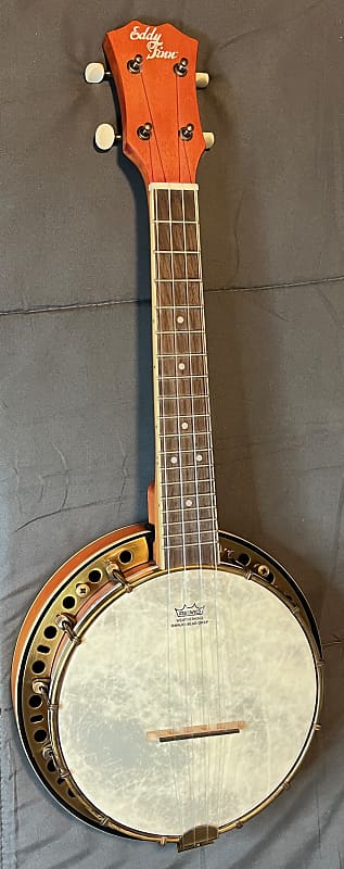 Eddy Finn EF-BU1F Antique Brass and Maple Banjo Ukulele | Reverb