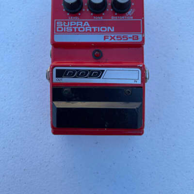 DOD Supra Distortion FX55-B Red 1990s | Reverb