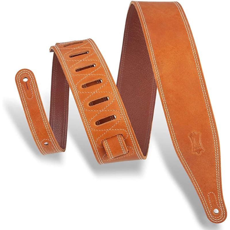 Levy's Leathers 2 5" Wide Garment Leather Guitar Strap (M17BDSTan) image 1
