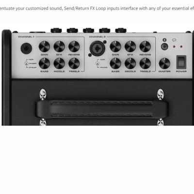 NuX AC60 Stageman II studio bluetooth free apps acoustic amplifier with foot switch image 4