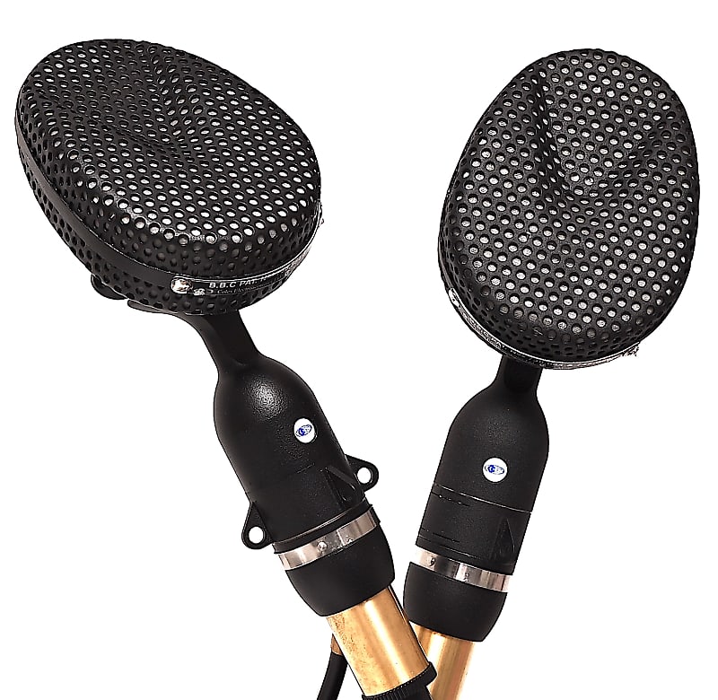 Coles 4038 Microphones Matched Stereo Pair plus 4071B STAND Reverb