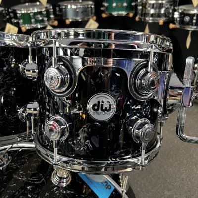 DW Collector's Series 10/12/16/22 Maple/Mahogany Drum Kit Set in Black Velvet image 9