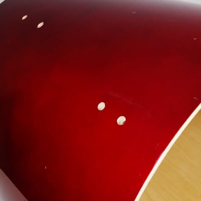 16" x 16" Floor Tom Shell / Cherry Red Lacquer Finish image 6