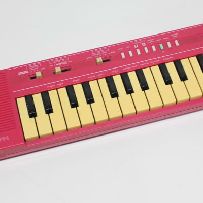 Pink Vintage 1988 Casio PT-1 29-Key Mini Synthesizer Synth Keyboard