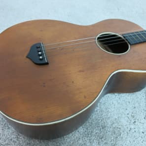 Vintage 1940s Harmony Tenor Acoustic Parlor Guitar Kay Regal SS Stewart Player image 5