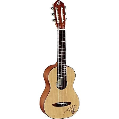 Ortega Guitars RGL5 Bonfire Series Spruce Top Acoustic Guitarlele w/ Video Link image 1