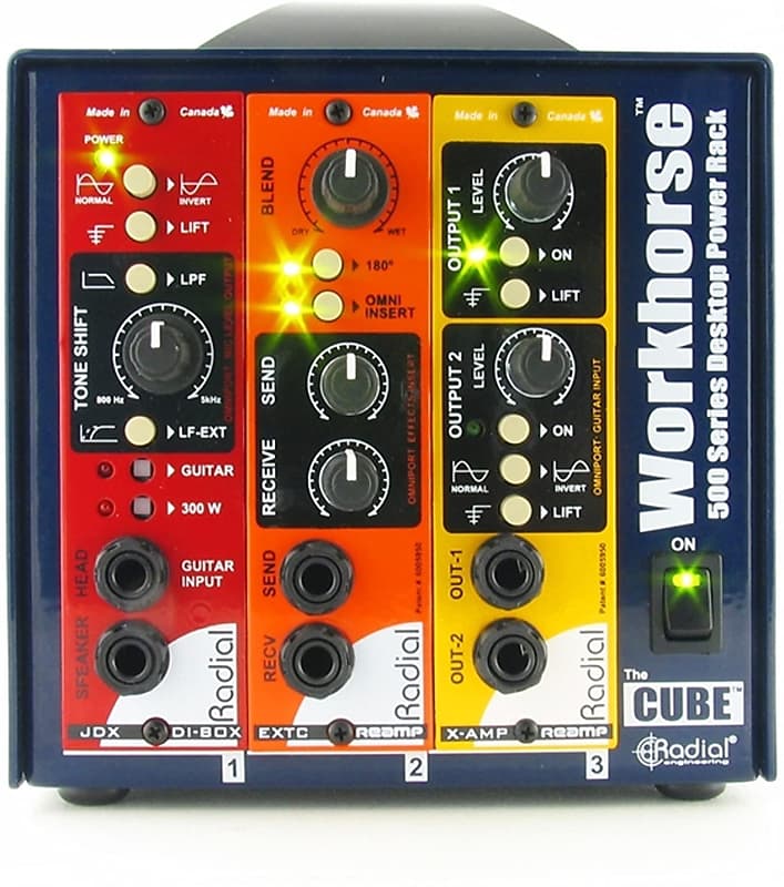 Radial Engineering Radial Workhorse Cube Desktop Power Rack image 1