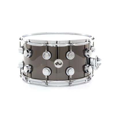 DW Collector's Series Black Nickel Over Brass 8x14" Snare Drum