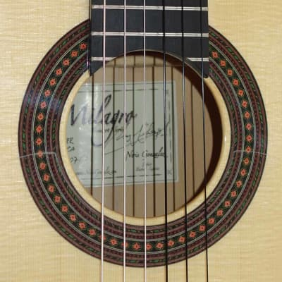 NEW Milagro Master Blanca 6-String Flamenco Guitar, Spruce/Cypress, w/Biteaway, Arm Bevel, Hard Case image 15