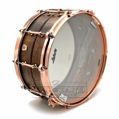 Ludwig Copper Phonic Natural Snare Drum 14x6.5 w/Copper Hardware image 3