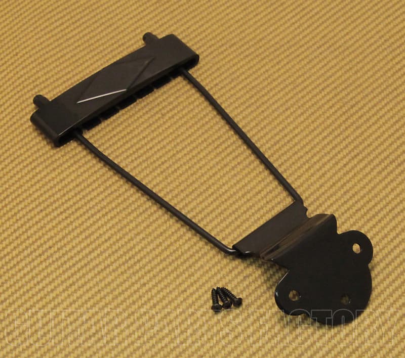 T120B Diamond Black Trapeze Tailpiece for Gibson L-50, L48, ES-125, ES-330 image 1