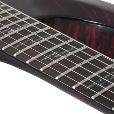 Schecter C-1 Silver Mountain Blood Moon #1475 image 11