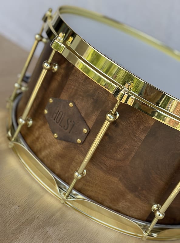 Holst Drumworks Custom Walnut 7x14 Snare Drum image 1