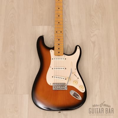 1991 Fender '54 Stratocaster ST54-900 Sunburst Lacquer w/ American Vintage Pickups, Japan MIJ Fujigen ST54-115 image 2