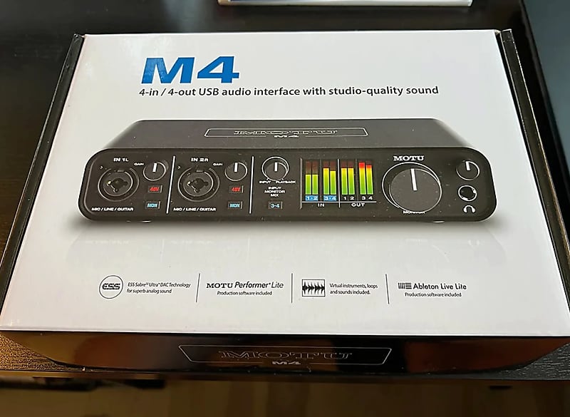 MOTU M4 USB-C Audio Interface 2019 - Present - Black | Reverb