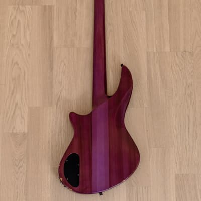 1980s ESP Horizon Custom Neck Through Vintage Bass Guitar Purple image 3