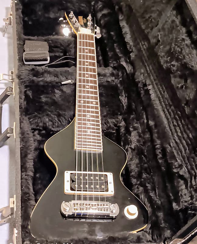 Erlewine Chiquita travel guitar 1980 - Black image 1