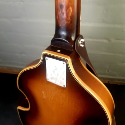 C1960 Herbert Todt PERLGOLD Violin Bass. Solid woods Archtop image 12