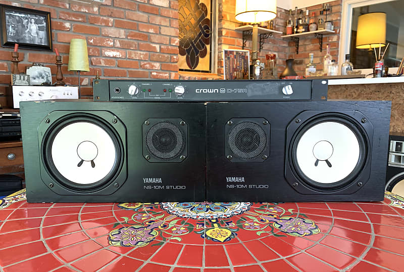 Yamaha NS-10M STUDIO (Pair) With Crown D75 Amp 1980s Black | Reverb