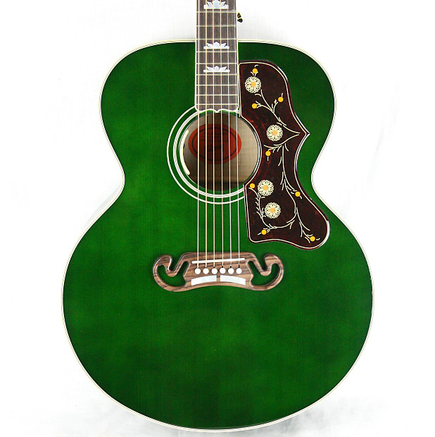 Green gibson acoustic best sale guitar
