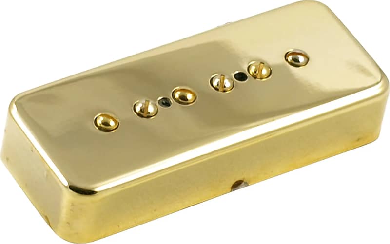 Kent Armstrong Custom Series Stealth 90 Noiseless P-90 Pickups Bridge Gold  Metal Cover