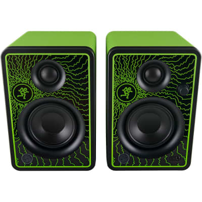 Mackie CR3-XLTD Creative Reference Series 3" Multimedia Professional Monitors Limited Edition - Green Lightning image 3