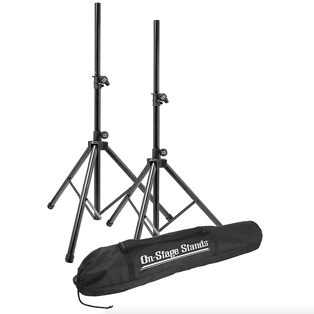 On-Stage SSP7900 All Aluminum Speaker Stand Package w/ Bag image 1