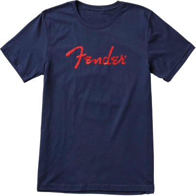 Fender Foil Spaghetti Logo T-Shirt - Small