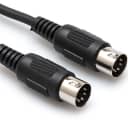 Hosa MID-310BK - 5-pin DIN to Same MIDI Cables 10Ft (Black) - Final Clearance