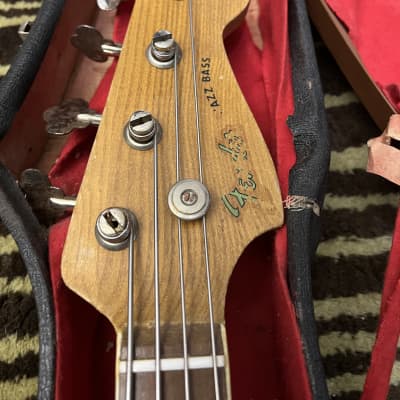 Serviceman Jazz Bass 1960s-1970s - Candy apple red image 7