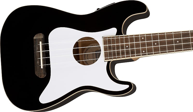 Fender Fullerton Strat Uke, Black image 1