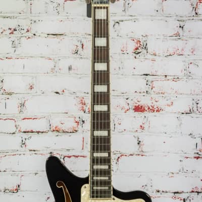 D'Angelico Premier Bedford SH Electric Guitar, Black Flake x3704 image 3