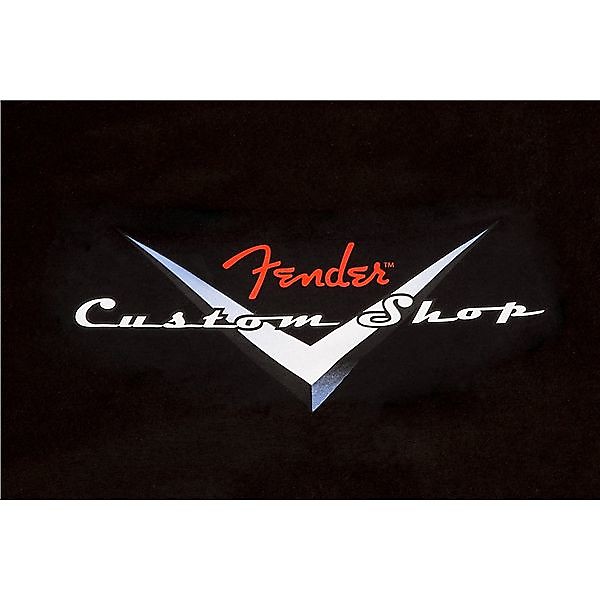 Fender Custom Shop Original Logo T-Shirt, Black, S 2016 image 2