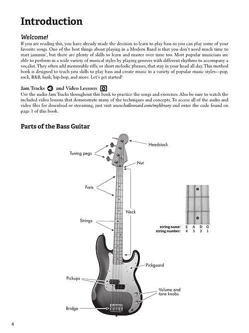 Hal Leonard HL00325719 Modern Band Method – Bass, Book 1 A