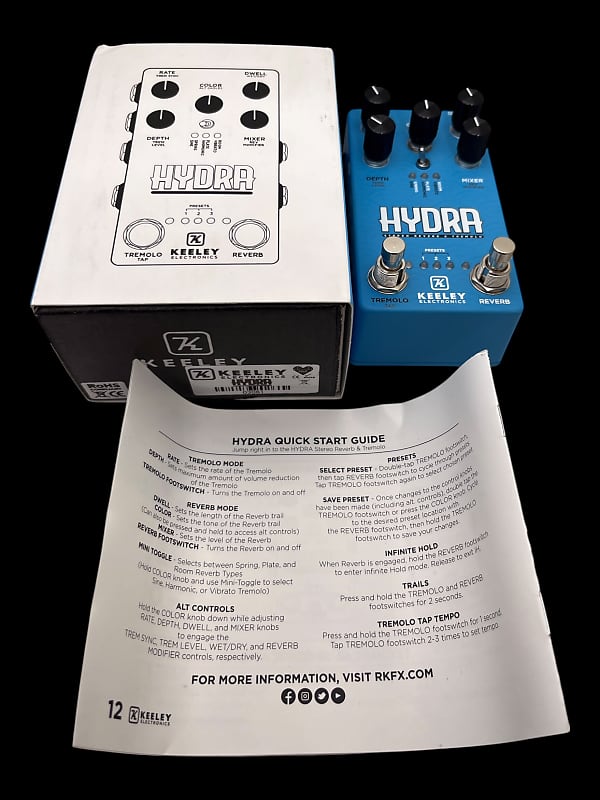Keeley Hydra Stereo Reverb & Tremolo